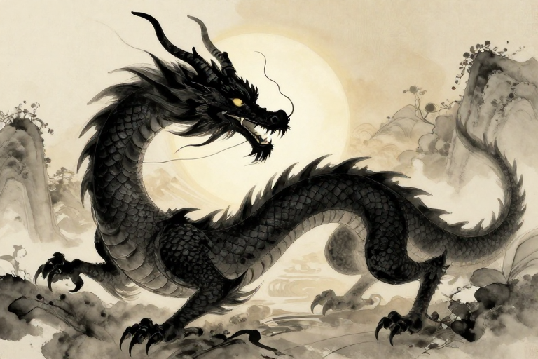 梦见黑龙是什么意思征兆-知来