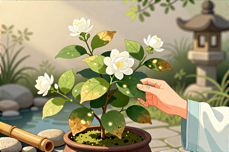 茉莉花叶子有斑点怎么处理-知来