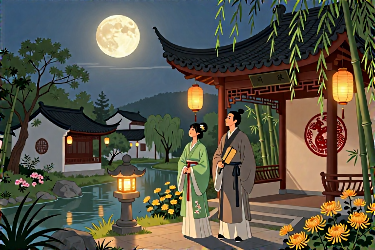 中秋赏月来历传说-知来