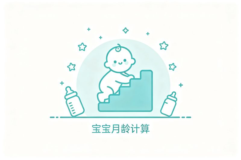 宝宝月龄在线计算 - 精确到年月的成长记录-知来