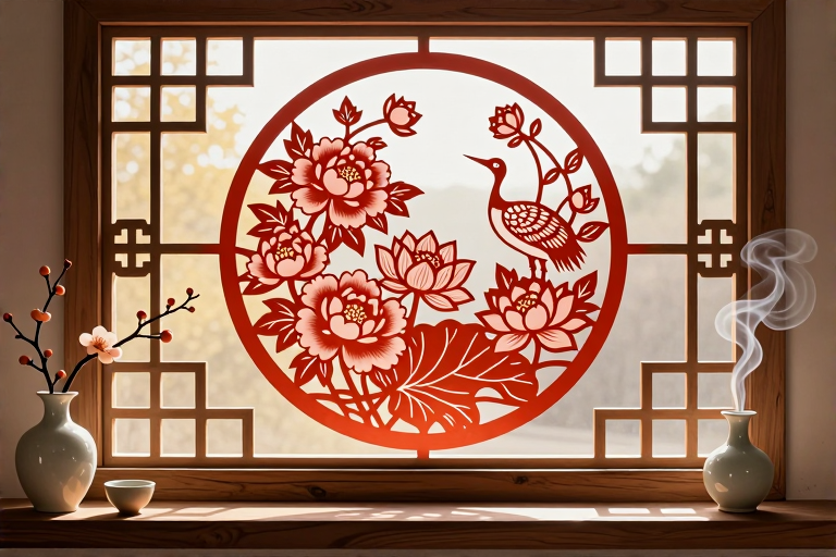 窗花剪纸什么寓意-知来