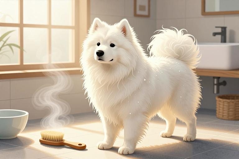 萨摩犬要经常洗澡吗-知来
