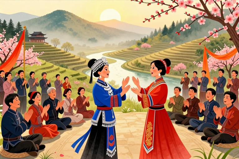 三月三歌圩节对歌-知来