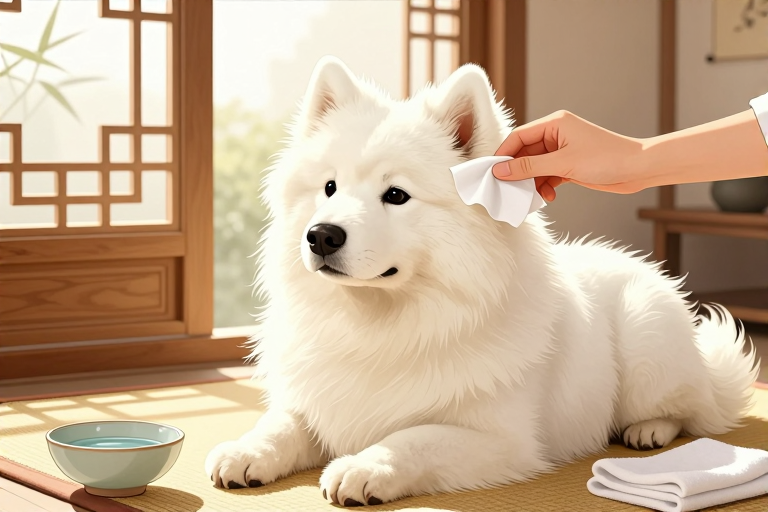 萨摩犬耳朵脏怎么擦