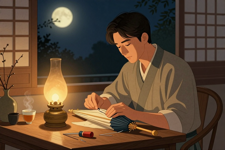梦见爸爸在灯下修着伞有什么预兆-知来